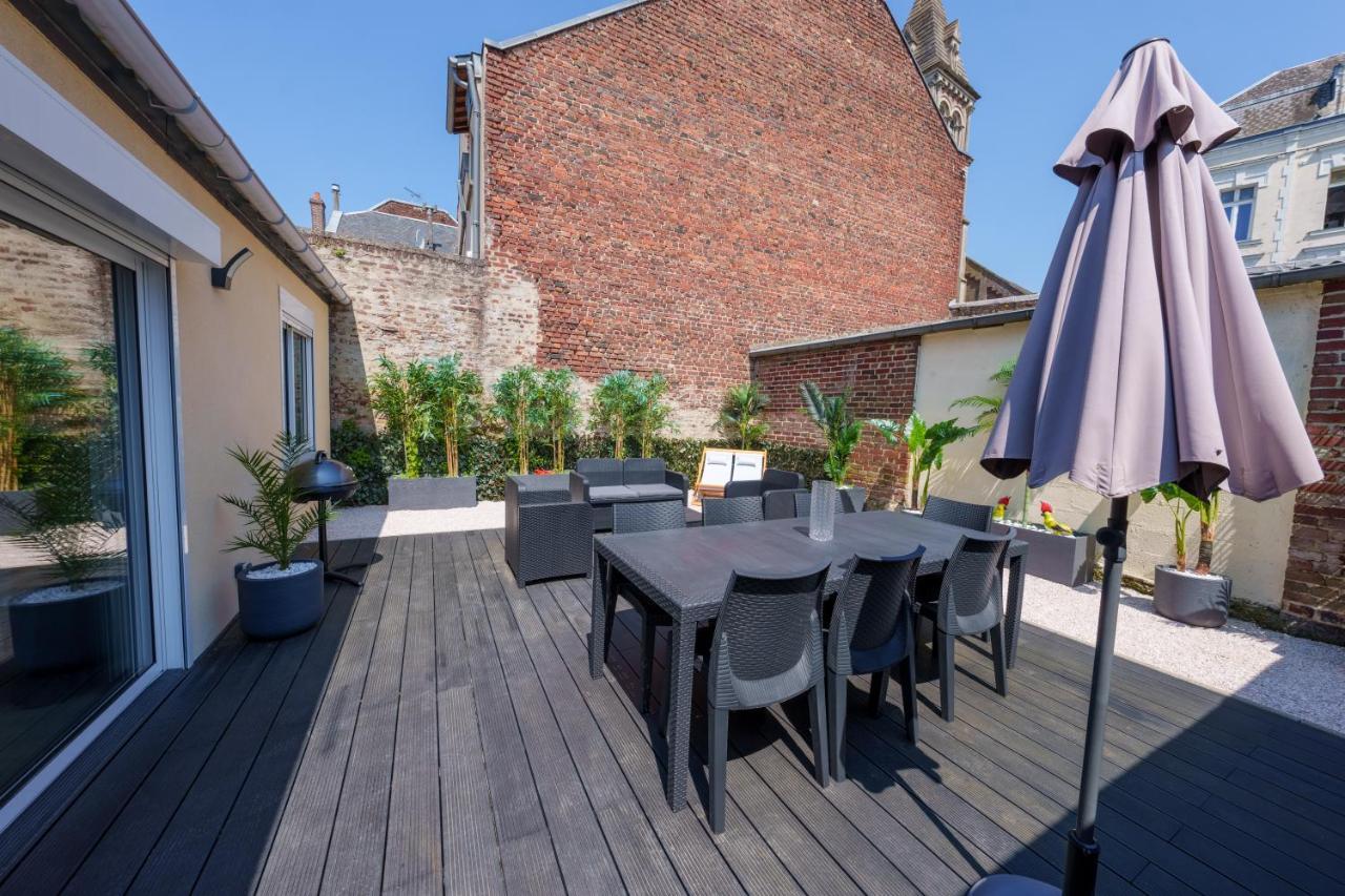 L'Escale Tropicale, Appartement Independant Avec Terrasse Privative Saint-Quentin  Kültér fotó