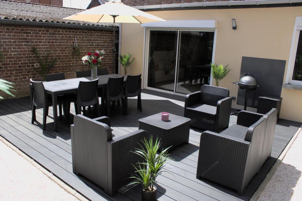 L'Escale Tropicale, Appartement Independant Avec Terrasse Privative Saint-Quentin  Kültér fotó
