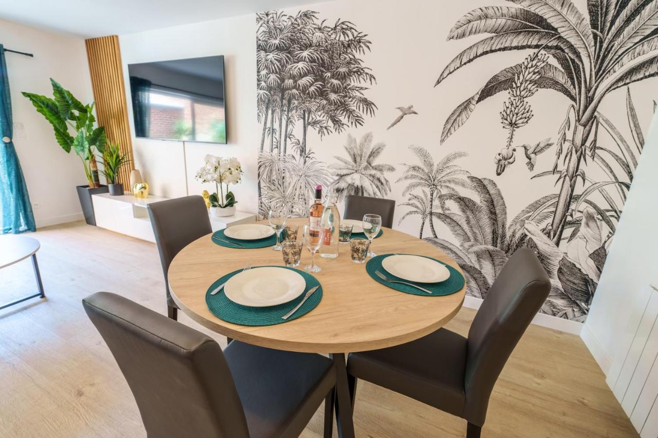 L'Escale Tropicale, Appartement Independant Avec Terrasse Privative Saint-Quentin  Kültér fotó